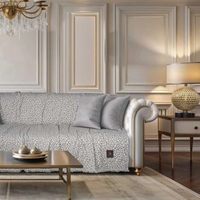 Ριχτάρι Chenille Τριθέσιος 180x300εκ. Essential 3980 Grey Greenwich Polo Club