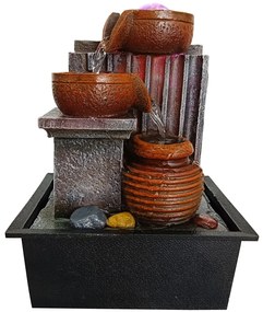 HOME USE διακοσμητικό συντριβάνι HUH-0168, φωτιζόμενο, 21x15.5x29cm