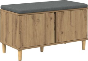 vidaXL Παγκάκι Χαλωρίου Τεχνίτικη Δρυς 80 x 38 x 46 εκ