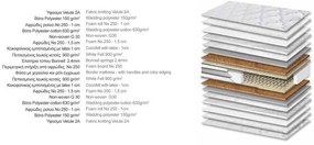 Στρώμα 90X200X26 016 Star Plus Coco 3D Μονό Ημίσκληρο Orion Strom