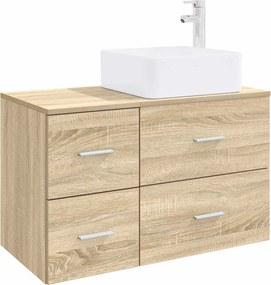 vidaXL Σετ Επίπλων Μπάνιου 2 τμχ. Sonoma Δρυς Επεξεργασμένο Ξύλο