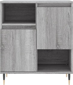 vidaXL Ντουλάπι 3 τεμ. Γκρι Sonoma από Επεξεργασμένο Ξύλο