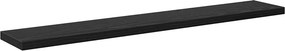 vidaXL Ράφι Βιβλίων 4 pcs Μαύρο 60 x 10 x 1,5 cm Επεξεργασμένο ξύλο