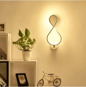 Stewehome μοντέρνο φωτιστικό τοίχου με λευκό led