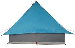 vidaXL Οικογενειακή Σκηνή Τίπι Μπλε και Γκρι 358 x 296 x 258 εκ.
