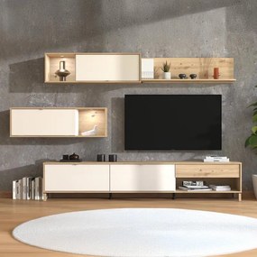 Σύνθετο σαλονιού NORWICH Artisan Oak - Cashmere 234x40x197εκ. 234x40x197 εκ.