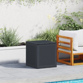 vidaXL Κουτί αποθήκευσης κήπου Ανθρακί 55 x 53 x 57 εκ. Πολυπροπυλένιο
