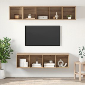 vidaXL Σετ επίπλου τηλεόρασης 4 pcs artisan δρυς 37 x 37 x 142.5 εκ