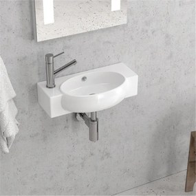 Karag LT 5037 Νιπτήρας Αναρτώμενος Λευκό Πορσελάνι 50x27x12cm