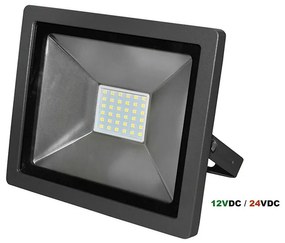Adeleq Προβολέας Led-Smd 30W 12/24Vdc 4000K Ip65 Ανθρακί 3-330221