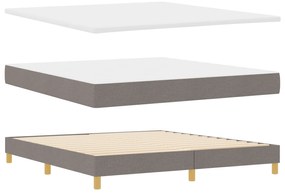 vidaXL Κρεβάτι με Στρώμα στο Ταούπε, 180 x 200 εκ, Υφασμάτινο.