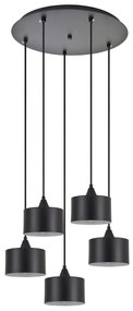 SE21-BL-B10-BL5-MS1 ADEPT PENDANT Black Metal Shade +