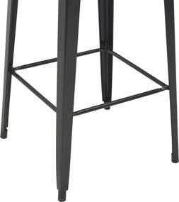 vidaXL Σετ Επίπλων Μπαρ 3 Τεμαχίων Μαύρο από Ατσάλι