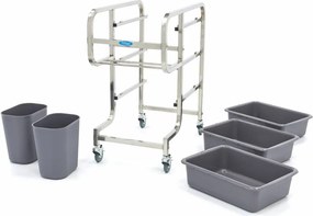 Cleaning Trolley - incl 5 Bins