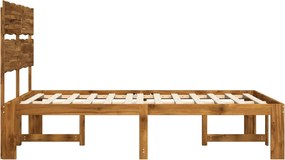vidaXL Διπλό Κρεβάτι με Κεφαλάρι ROSTOCK Φυσικό 200 x 200 cm