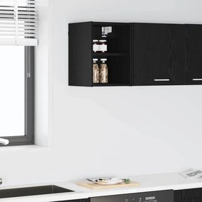 vidaXL Κρεμαστό ντουλάπι Μαύρη Οξυά 30 x 29,5 x 40 εκ.