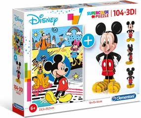 Clementoni Παιδικό Παζλ 3D Mickey Mouse 104 τμχ