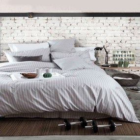 Σεντόνι Με Λάστιχο Granada Grey Ρυθμός Single 105x205cm 100% Cotton