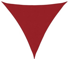 vidaXL Πανί Σκίασης Τρίγωνο Κόκκινο 4 x 4 x 4 μ. από Ύφασμα Oxford