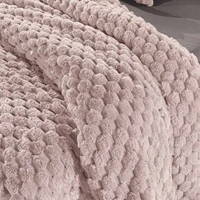 Κουβέρτα Γούνινη King Size (240x260) Guy Laroche Elixir Old Pink