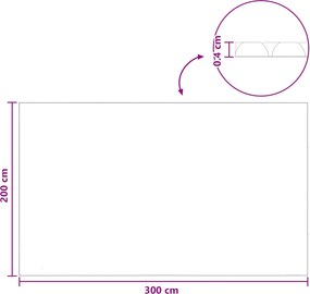 vidaXL Ηλιακή Κάλυψη Πισίνας Βαρέως Τύπου 300 x 200 εκ, 200 μμ