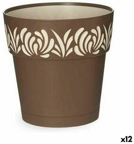 Αυτοποτιστικη Γλάστρα Stefanplast Gaia Καφέ Πλαστική ύλη 19 x 19 x 19 cm (12 Μονάδες)