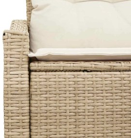 vidaXL Καναπές Κήπου με μαξιλάρι 123 x 62 x 69 εκ συνθετικό ρατάν