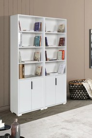 Βιβλιοθήκη Λευκό DOCLI 120x30x2