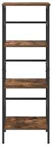vidaXL Ράφι Βιβλίων Καπνιστό Δρύς 40 x 29,5 x 115 εκ