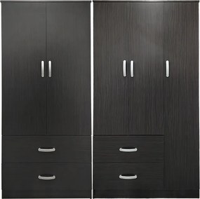 Ντουλάπα πεντάφυλλη Athos pakoworld wenge 170x42x180εκ