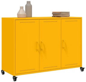 vidaXL Ντουλάπι Μουσταρδί 100,5x39x72 εκ. από Ατσάλι