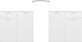 vidaXL Μπουφές Λευκός 160 x 36 x 75 εκ. από Επεξ. Ξύλο