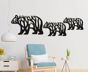 Intra απο ξύλο plywood 3mm-4mm πάχος - Διακόσμηση τοίχου αρκούδας Δίασταση 30x30 cm Intraeaxys-qommgk4o