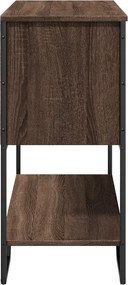 vidaXL Τραπέζι Κονσόλα Καφέ Δρυς 100x35x74,5 εκ. Επεξεργασμένο Ξύλο