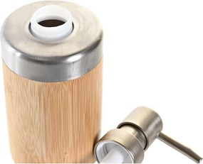 Σετ Μπάνιου DKD Home Decor Ασημί Φυσικό Bamboo πολυπροπυλένιο 7 x 7 x 17 cm (x2)