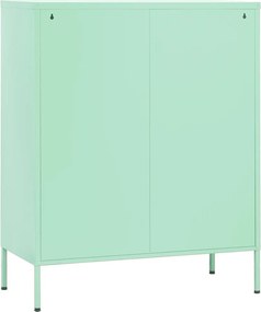 vidaXL Ντουλάπι Αποθήκευσης Χρώμα Μέντα 80 x 35 x 101,5 εκ. Ατσάλινο