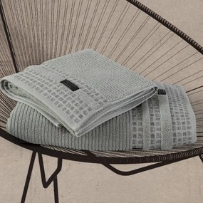 Πετσέτα Dexter Grey Green Nef-Nef Προσώπου 50x100cm 100% Cotton
