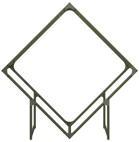 vidaXL Ράφι για καυσόξυλα Ελαιοπράσινο 100x25x100 cm