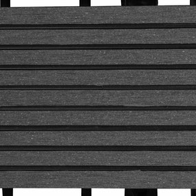 vidaXL Πλάκα Κατασκευής 22 pcs Γκρι 30 x 30 cm WPC