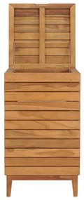 vidaXL Καλάθι Απλύτων 40 x 40 x 70 εκ. από Μασίφ Ξύλο Teak