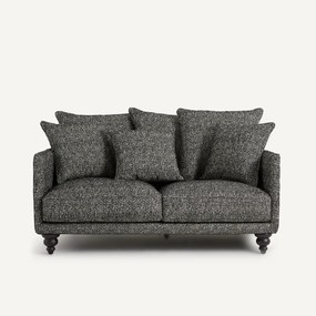 Καναπές 3 θέσεων compact, με υφή μπουκλέ, LAZARE