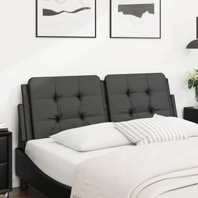 vidaXL Μαξιλάρι για Κεφαλάρι Μαύρο 137 εκ. από Συνθετικό Δέρμα