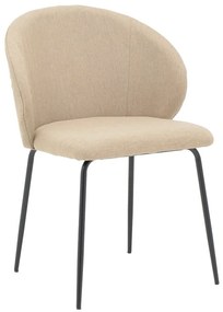 Καρέκλα Olympian 50x55x83cm Beige-Black