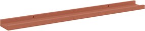 vidaXL Ράφι Τοίχου 2 pcs Κόκκινο 80 x 9 x 3 cm Επεξεργασμένο ξύλο