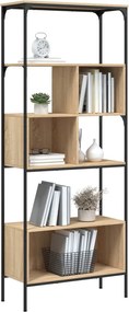vidaXL Βιβλιοθήκη 5 Επιπέδων Sonoma Δρυς 76x33x188,5 εκ. Επεξεργ. Ξύλο