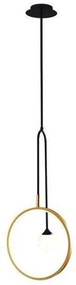 Κρεμαστό Φωτιστικό ARTE ILLUMINA 5W+1XG9 Μαύρο Iron 144-15036 Eurolamp-144-15036-Μαύρο-Χρυσό 144-15036