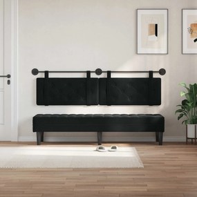 vidaXL Κρεμαστό Κεφαλάρι Μαύρο Βελούδο