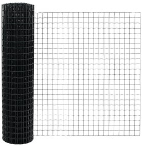 vidaXL Euro Fence με 22 U Posts Γκρι 1.2x25 μ Ατσάλι