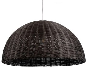 Φωτιστικό Οροφής Montana 02382 Φ80x40cm 1xE27 IP20 Dark Brown GloboStar