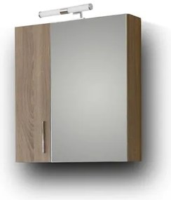 Σετ Επίπλου Mπάνιου SIENA 65 Sonoma Dark 65x46x160 εκ.